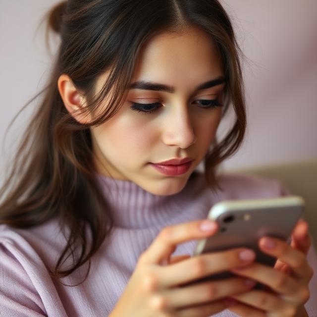 Reading an anonymous message on a phone